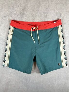 Roark Men’s "the Passage" Teal Board Shorts Swim Trunks 36